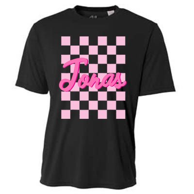 Custom Name Jonas Heart Design Cooling Performance Crew T-Shirt