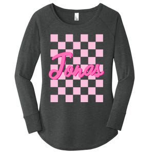 Custom Name Jonas Heart Design Women's Perfect Tri Tunic Long Sleeve Shirt