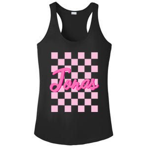 Custom Name Jonas Heart Design Ladies PosiCharge Competitor Racerback Tank