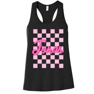 Custom Name Jonas Heart Design Women's Racerback Tank