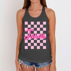 Custom Name Jonas Heart Design Women's Knotted Racerback Tank