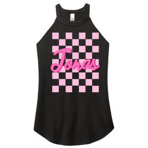 Custom Name Jonas Heart Design Women's Perfect Tri Rocker Tank