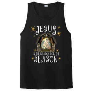 Christmas Nativity Jesus Is The Reason For The Season Ger Gift PosiCharge Competitor Tank