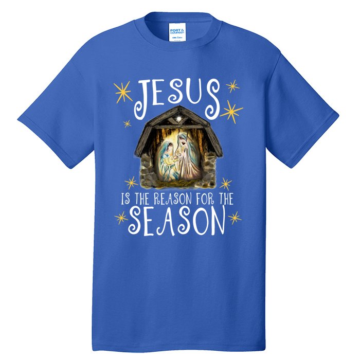 Christmas Nativity Jesus Is The Reason For The Season Ger Gift Tall T-Shirt