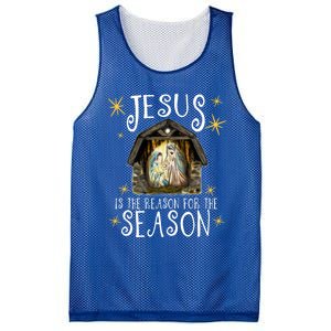 Christmas Nativity Jesus Is The Reason For The Season Ger Gift Mesh Reversible Basketball Jersey Tank