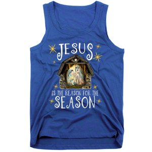 Christmas Nativity Jesus Is The Reason For The Season Ger Gift Tank Top