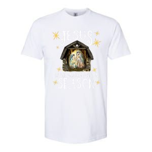 Christmas Nativity Jesus Is The Reason For The Season Ger Gift Softstyle CVC T-Shirt