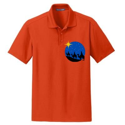 Christmas Nativity Jesus Birth The Three Wise Gift Dry Zone Grid Polo