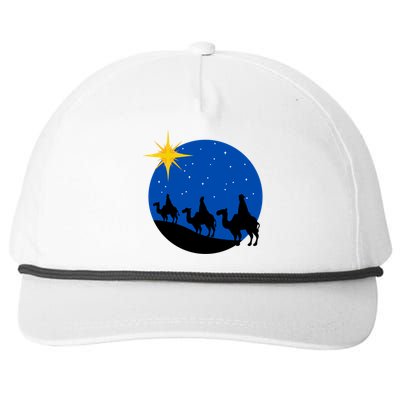 Christmas Nativity Jesus Birth The Three Wise Gift Snapback Five-Panel Rope Hat