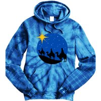 Christmas Nativity Jesus Birth The Three Wise Gift Tie Dye Hoodie