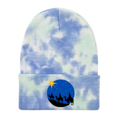 Christmas Nativity Jesus Birth The Three Wise Gift Tie Dye 12in Knit Beanie