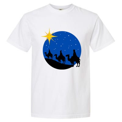 Christmas Nativity Jesus Birth The Three Wise Gift Garment-Dyed Heavyweight T-Shirt