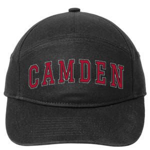 Camden New Jersey Souvenir Sport College Style Text 7-Panel Snapback Hat