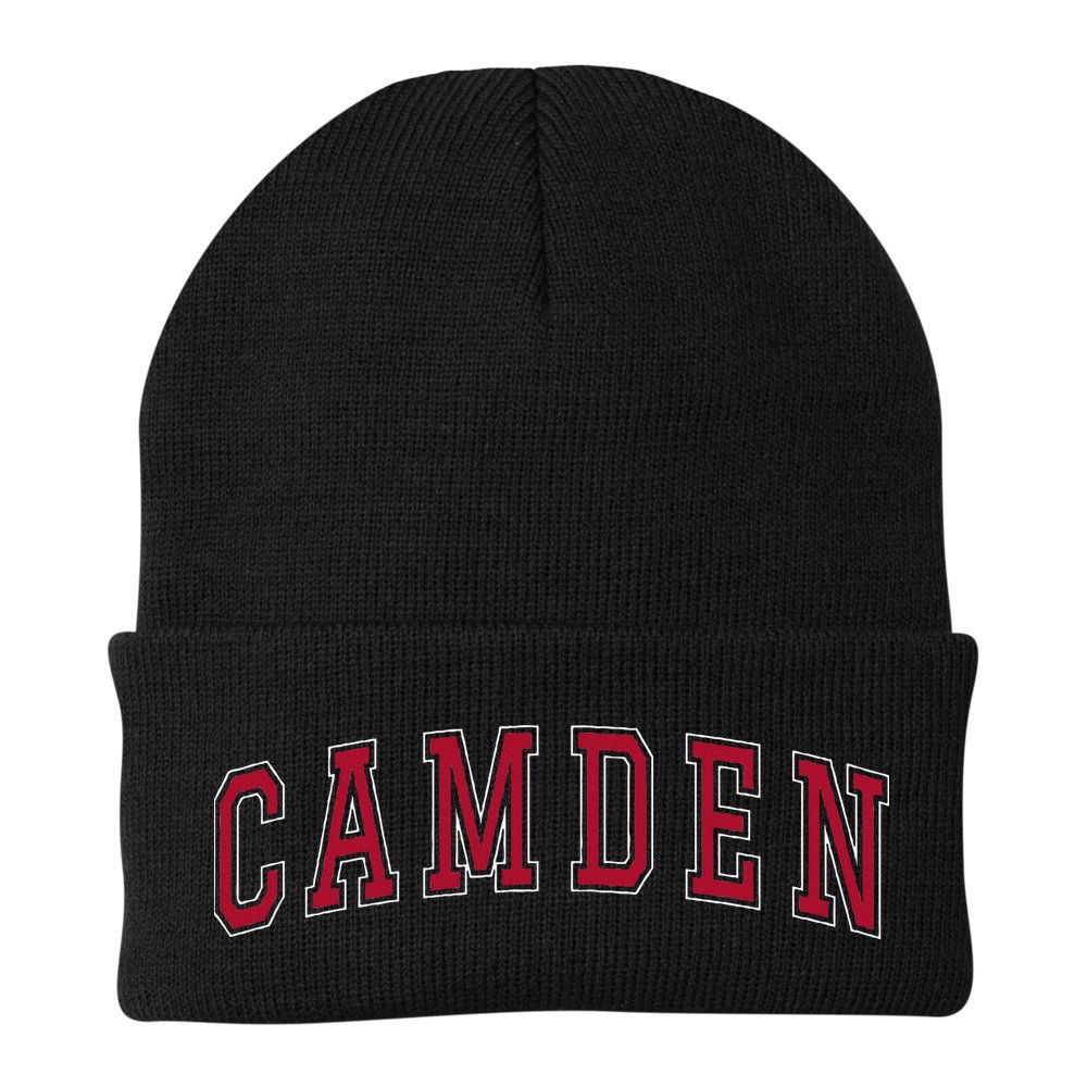 Camden New Jersey Souvenir Sport College Style Text Beanie
