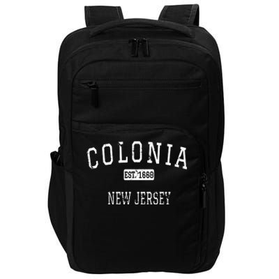 Colonia New Jersey Nj Vintage Impact Tech Backpack