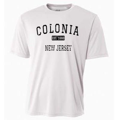 Colonia New Jersey Nj Vintage Cooling Performance Crew T-Shirt