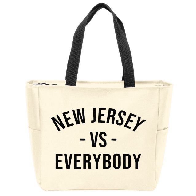 Cute New Jersey Vs Everybodys Gift Zip Tote Bag