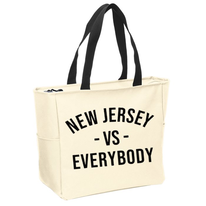 Cute New Jersey Vs Everybodys Gift Zip Tote Bag