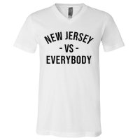 Cute New Jersey Vs Everybodys Gift V-Neck T-Shirt