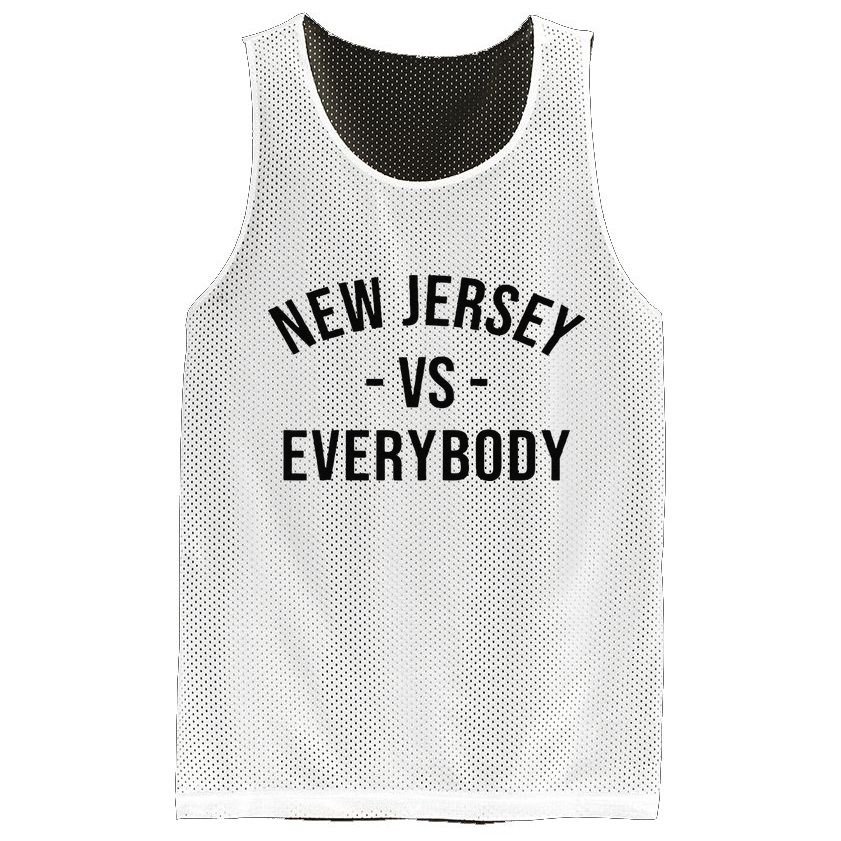Cute New Jersey Vs Everybodys Gift Mesh Reversible Basketball Jersey Tank