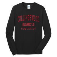 Collingswood New Jersey Nj Vintage Sports Tall Long Sleeve T-Shirt