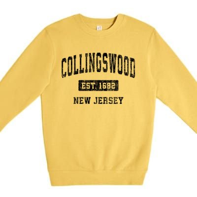 Collingswood New Jersey Nj Vintage Sports Premium Crewneck Sweatshirt