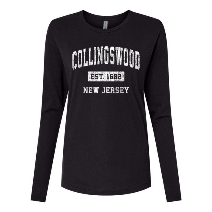 Collingswood New Jersey Nj Vintage Sports Womens Cotton Relaxed Long Sleeve T-Shirt