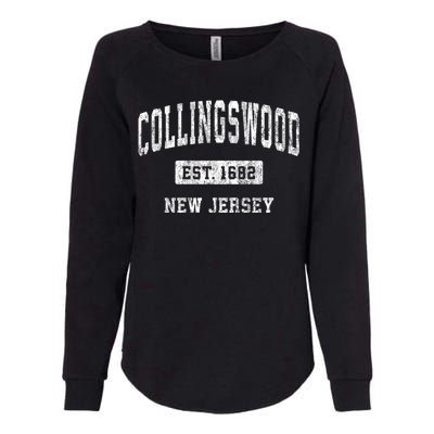 Collingswood New Jersey Nj Vintage Sports Womens California Wash Sweatshirt