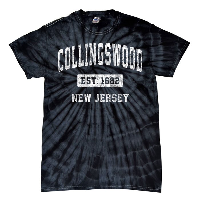 Collingswood New Jersey Nj Vintage Sports Tie-Dye T-Shirt