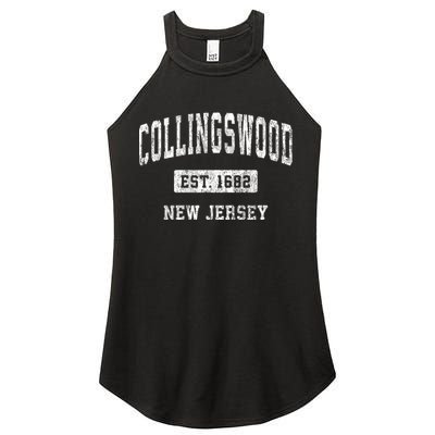 Collingswood New Jersey Nj Vintage Sports Women's Perfect Tri Rocker Tank