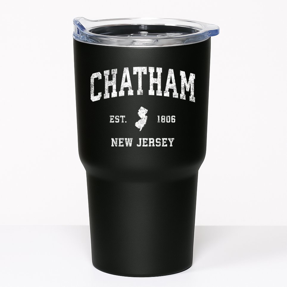 Chatham New Jersey Nj Vintage Athletic Sports Tumbler