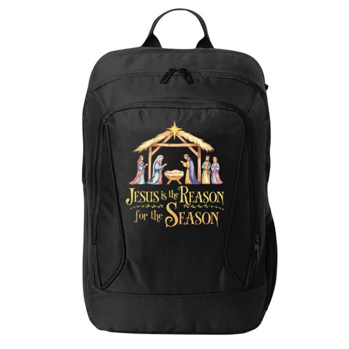 Christmas Nativity Jesus Is The Reason For The Season Manger City Backpack