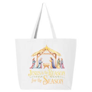 Christmas Nativity Jesus Is The Reason For The Season Manger 25L Jumbo Tote