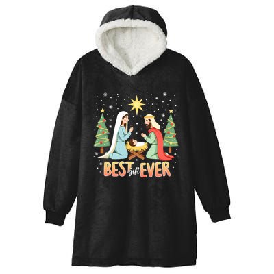 Christmas Nativity Jesus Is The Reason Hooded Wearable Blanket