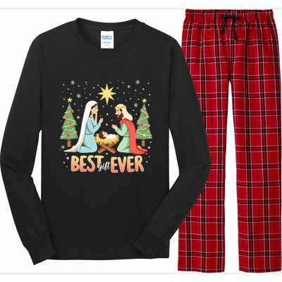 Christmas Nativity Jesus Is The Reason Long Sleeve Pajama Set