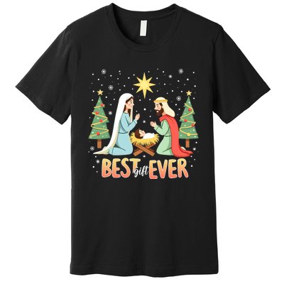 Christmas Nativity Jesus Is The Reason Premium T-Shirt