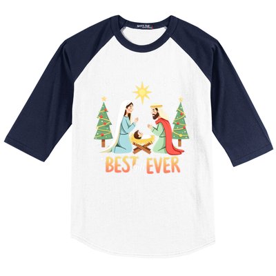 Christmas Nativity Jesus Is The Reason Baseball Sleeve Shirt