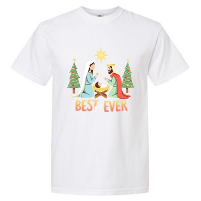 Christmas Nativity Jesus Is The Reason Garment-Dyed Heavyweight T-Shirt