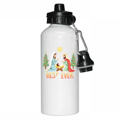 Christmas Nativity Jesus Is The Reason Aluminum Water Bottle