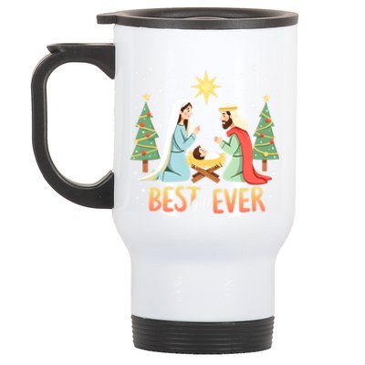 Christmas Nativity Jesus Is The Reason Stainless Steel Travel Mug