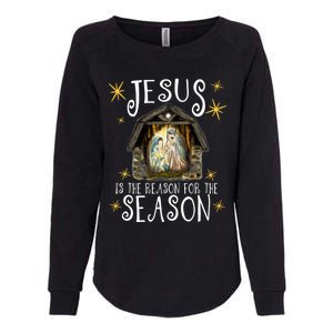 Christmas Nativity Jesus Is The Reason For The Season Ger Gift Womens California Wash Sweatshirt