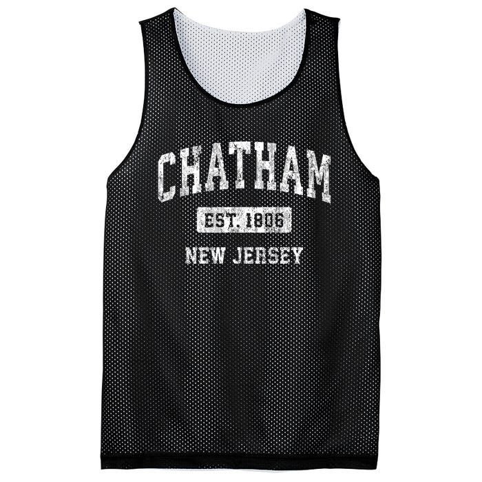 Chatham New Jersey Nj Vintage Sports Established Mesh Reversible Basketball Jersey Tank