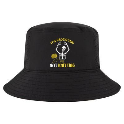 Crocheting Not Knitting Crocheter Crochet Cool Comfort Performance Bucket Hat