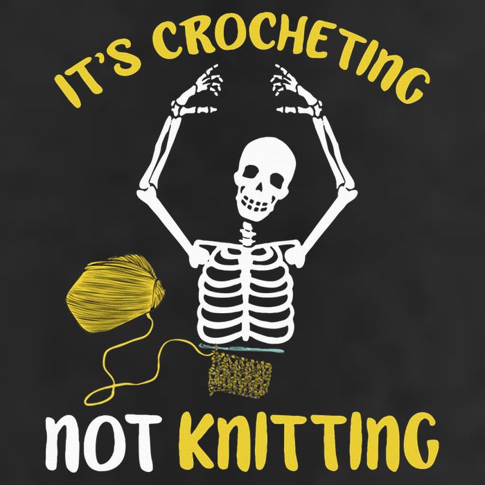 Crocheting Not Knitting Crocheter Crochet 7 Panel Mesh Trucker Snapback Hat