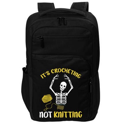 Crocheting Not Knitting Crocheter Crochet Impact Tech Backpack