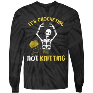 Crocheting Not Knitting Crocheter Crochet Tie-Dye Long Sleeve Shirt