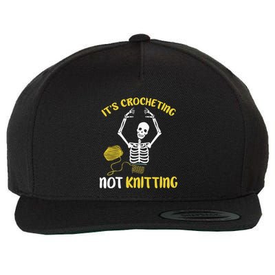 Crocheting Not Knitting Crocheter Crochet Wool Snapback Cap