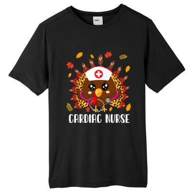 Cardiac Nurse Leopard Turkey Leopard Nursing Thanksgiving Gift Tall Fusion ChromaSoft Performance T-Shirt