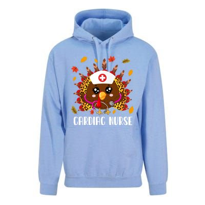 Cardiac Nurse Leopard Turkey Leopard Nursing Thanksgiving Gift Unisex Surf Hoodie