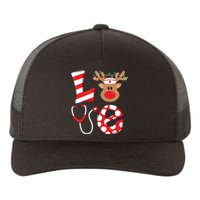 Christmas Nurse Love Nicu Rn Er Santa Reindeer Nurse Hat Elf Yupoong Adult 5-Panel Trucker Hat